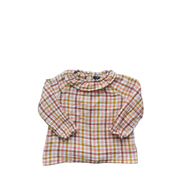 Blouse à carreaux