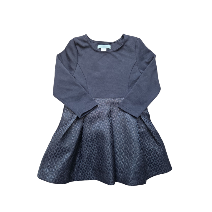 Robe bleue bi matière fille 8 mois occasion enfant