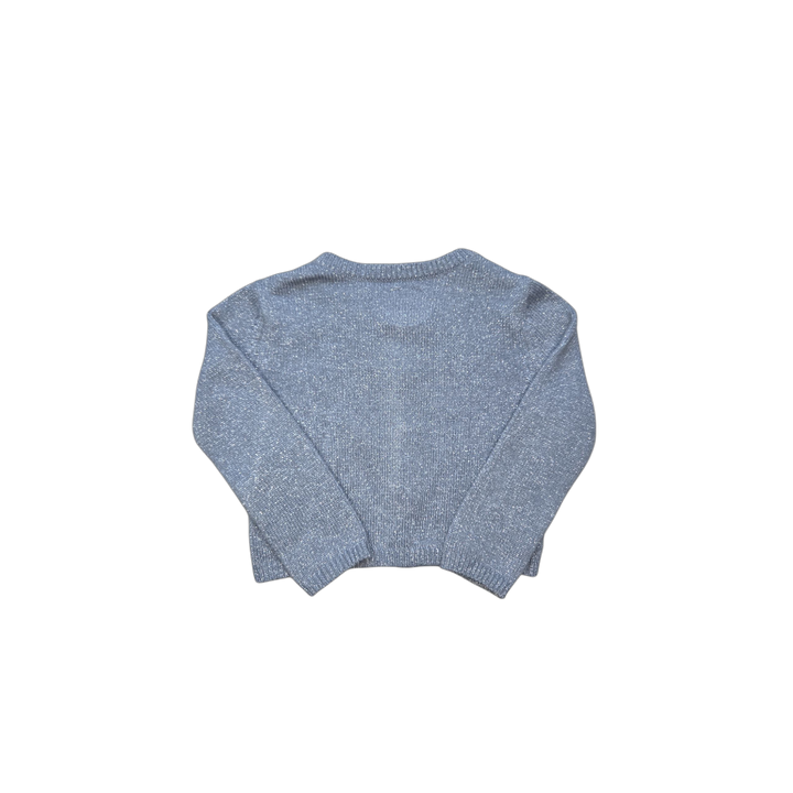 Gilet fille 2 ans Sergent Major, coloris bleu gris, vêtement d’occasion en excellent état.