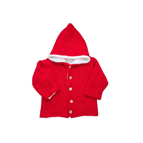 Gilet rouge garçon 12 mois en occasion sans marque