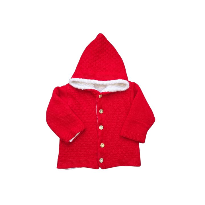 Gilet rouge garçon 12 mois en occasion sans marque