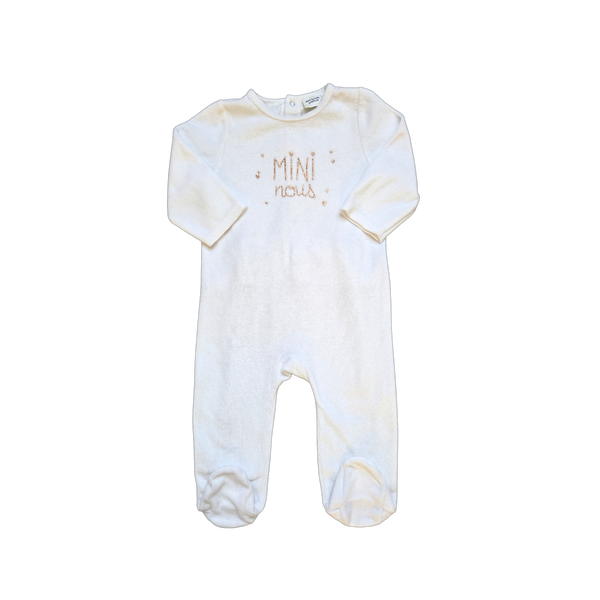 Pyjama blanc Tao fille/bébé 12 mois en très bon état, seconde main