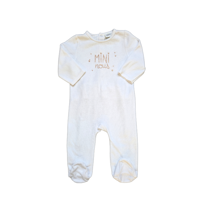 Pyjama blanc Tao fille/bébé 12 mois en très bon état, seconde main