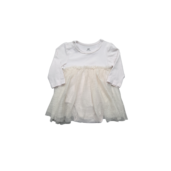 Robe beige H&M fille 1/2 mois occasion