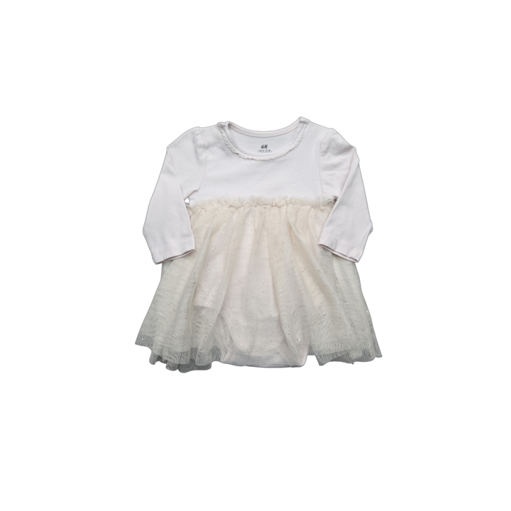 Robe beige H&M fille 1/2 mois occasion