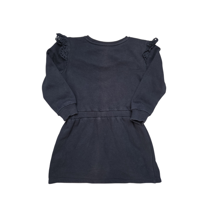 Robe bleu marine Kiabi pour fille, 5 ans, vêtement d’occasion en très bon état