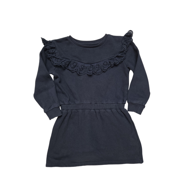 Robe bleu marine Kiabi pour fille, 5 ans, vêtement d’occasion en très bon état