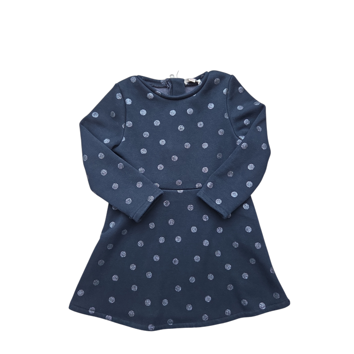 Robe bleue à pois DPAM fille 3 ans occasion