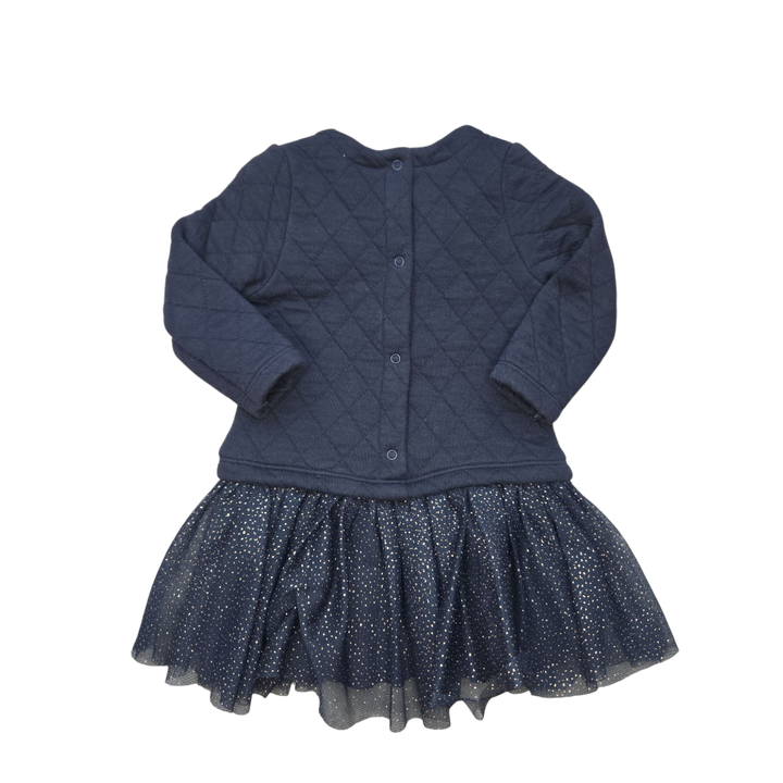 Robe bleue à paillettes Petit Bateau 12 mois pour fille vêtements bébé occasion
