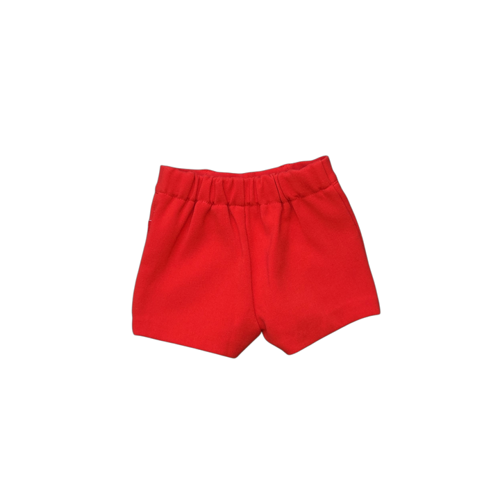 Short rouge orangé Obaibi 6 mois occasion bébé fille Elsaetpaul