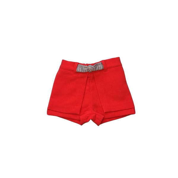 Short rouge orangé Obaibi 6 mois occasion bébé fille Elsaetpaul