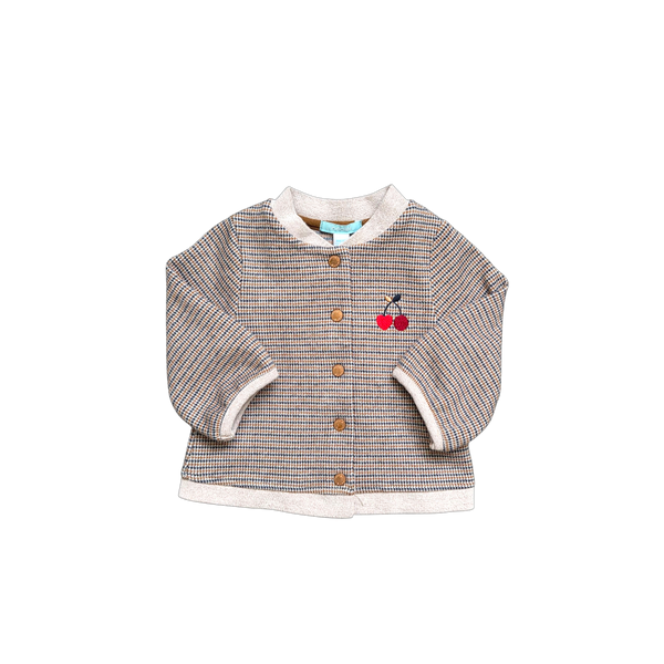 Veste fantaisie motif pied de poule